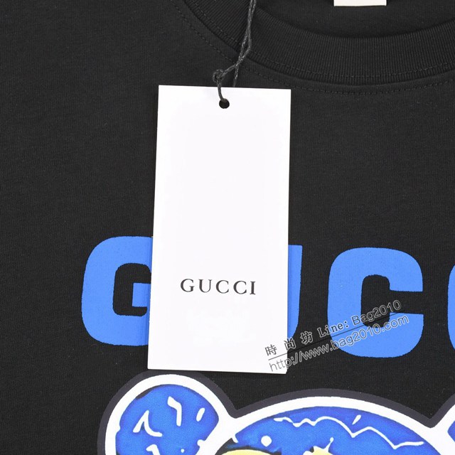 Gucci古奇專櫃古馳2023SS新款印花T恤 男女同款 tzy2916